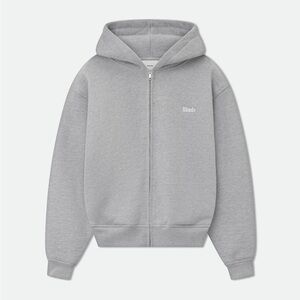 Rhude Classique Full-Zip Hoodie 'Heather Grey' Size L, New With Tags